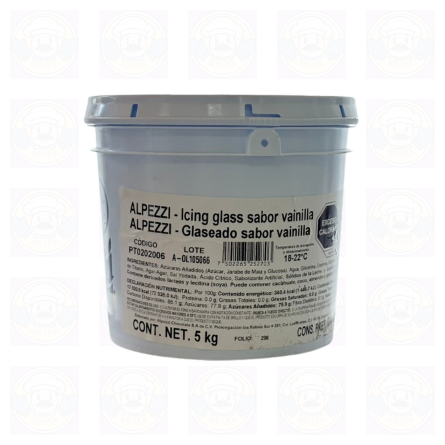 Glaseados Alpezzi Sabor Vainilla 5 kg