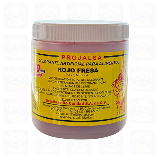 Colorante Artificial Rojo Fresa Projalsa 250g